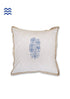 20s Cotton Cushion Cover in Floral Block Print